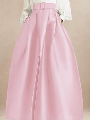 Satin Long Sleeve Prom Dresses for Women Long Formal Evening Gown Elegant A Line Wedding Guest Dress with Pocket4