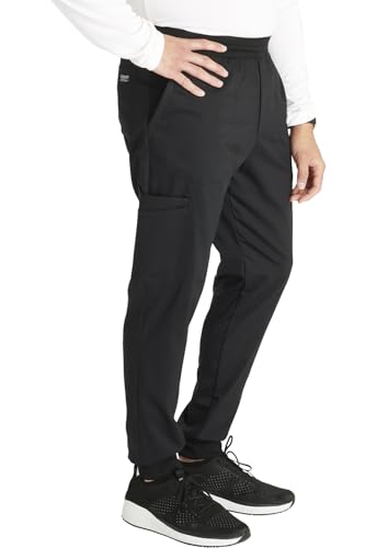 Cherokee Men's Jogger Modern fit mid-Rise Pull-on Bottoms with 6 Pockets and Elastic Waistband WW2514