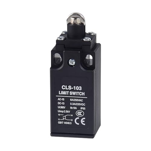 Interruptor de fin de carrera modelo CLS-103 con capacidad de 10A y diseño compacto 2
