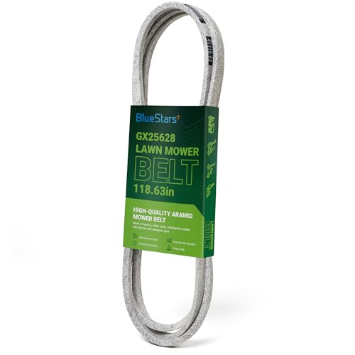 BlueStars GX25628 Deck Belt - Fits 42 inch Mower Deck J-Deere Z335E Z345M Z345R Z315E Z335M Z320M Z320R ZTrak Zero-Turn Z300 Series | Aramid Cord | 0.5 x 118.63