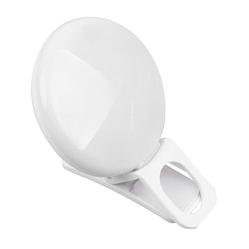 Housoutil Led Selfie Light Phone Fill Light Selfie Ring Light for Mobile Phone Portable Ring Light for Phone Ring Light for Camera Phone Selfie Light Led Circle Lights USB White Lens