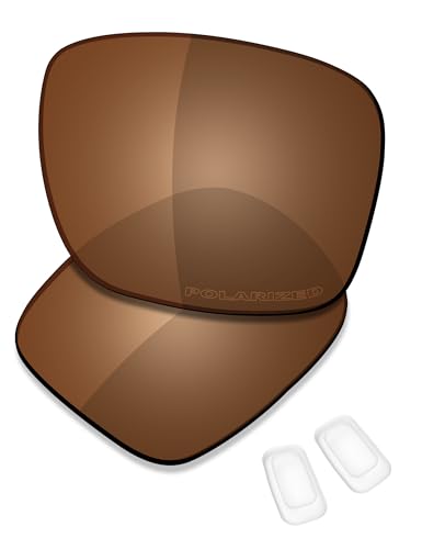 Image of SAUCER Premium Replacement Lenses & Nosepads for Oakley Coldfuse OO6042 | UV400 Protection, Anti-Scratch, Precise Fit & Enhanced Clarity Sunglasses High Definition - Amber Brown Polarized