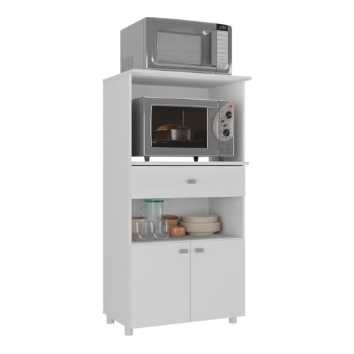 Armário Multiuso para Forno e Micro-ondas – 2 Portas + 1 Gaveta |...