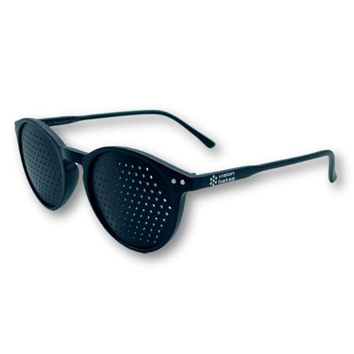 Bates Visión Gafas Estenopeicas con Agujeros para Corrección de la Visión, sin Graduar para Vista Cansada, Miopia - Made in Italy
