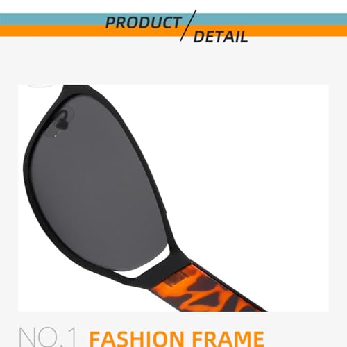 Lunettes de soleil ovales rétro de qualité supérieure avec verres dégradés - 6