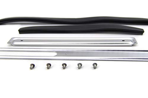 Scheuerleiste Set - rechts / links - Alu - mit Keder und Nieten - Schwalbe KR51