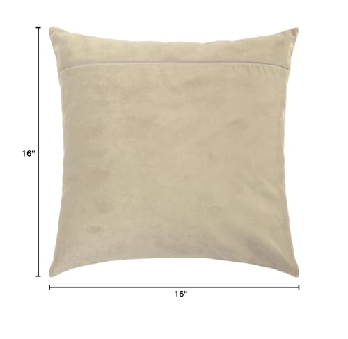 Image of Brvsk Cafe au Lait. Velvet Backing for Throw Pillow Kits 16 x 16 inches (with Zipper) from Europe