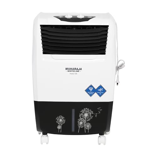 Image of Maharaja Whiteline Frost Air 25 Air Cooler | 22 Litre Anti-bacterial Water Tank | Durable Honeycomb Pads | Submersible Pump Motor | Personal Air Cooler| White and Grey | 2 Yr Warranty