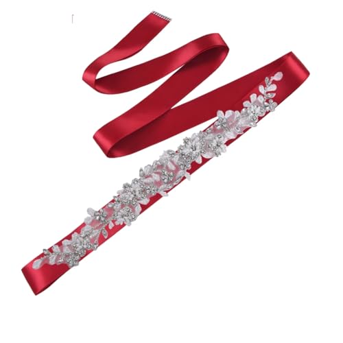 DBFBDTU Women Wedding Belts Bridal Flower Belt For Party Dresses Belt For Bridal Gowns