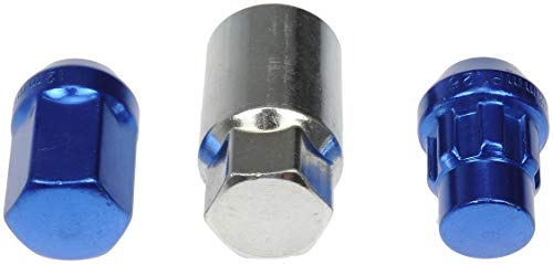 Image of Dorman 713-475D Blue Acorn Wheel Nut Lock Set Compatible with Select Nissan Models, 20 Pack