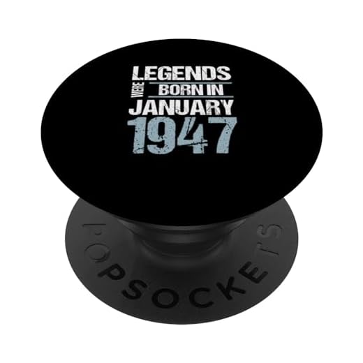 Las leyendas nacieron en enero de 1947 Cumpleaños PopSockets PopGrip Intercambiable