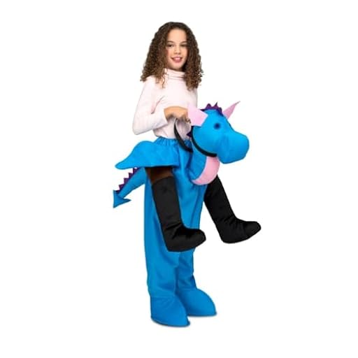 My Other Me - Disfraz unisex infantil de Dragón azul con pantalón con personaje apto para tallas de 7 a 12 años talla única. Diversión asegurada en fiestas temáticas | Ya disponible en tu tienda friki favorita! En mundofriki.es!