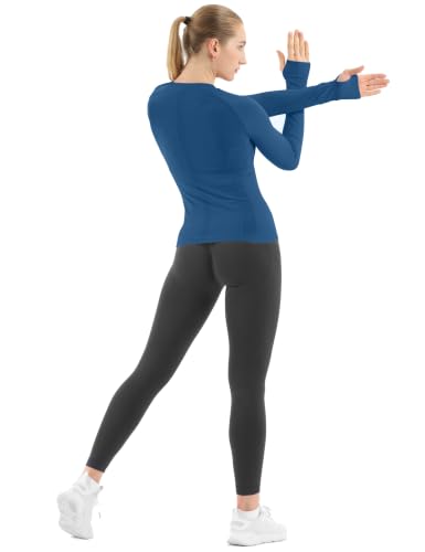 Image of MathCat Seamless Long Sleeve Workout Tops for Women