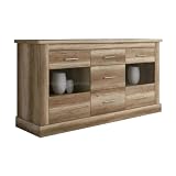 Homey - Aparador, Buffet para Salón Comedor, Modelo Diana, Color Cañón, Práctico y Funcional, Medidas: 171 cm (Ancho) x 88 cm (Alto) x 50 cm (Fondo)