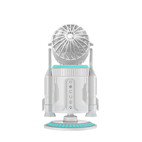 Ventilateur de table Generico fusée silencieux et compact avec éclairage pour bureau - 2