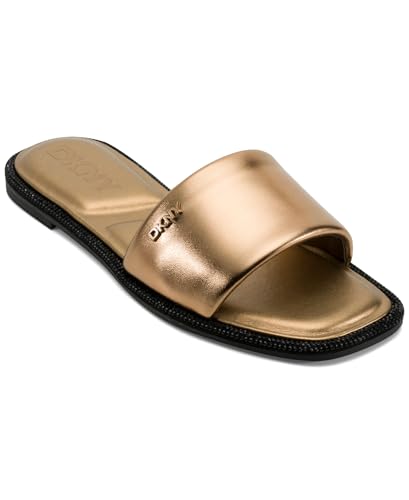 DKNY Women's Bavant Studded Flat Slide Sandal