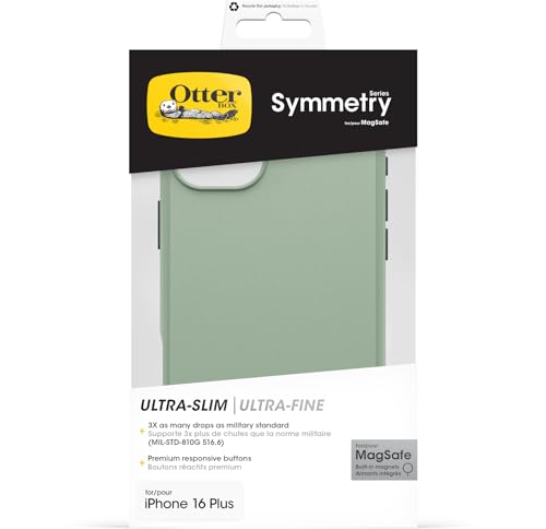 OtterBox Symmetry MagSafe Hülle für iPhone 16 Plus, Grün – Ansicht 5