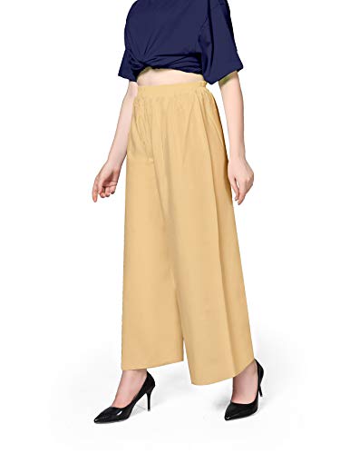 Image of Pranjal Women's Premium Regular Fit Rayon Palazzo - Free Size, Fits Up to 2XL, Stylish & Comfortable (Plazo P)