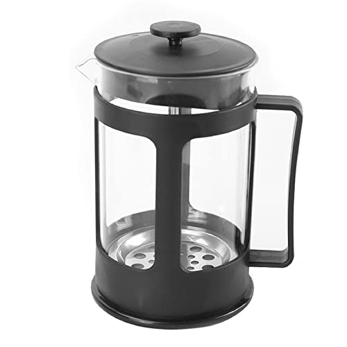 Cafetera de prensa francesa, jarra de vidrio de borosilicato resistente al calor para café y té, capacidad de 800 ml, diseño pequeño y compacto