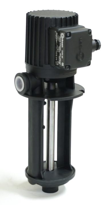 MIKSAN AP.11.1 Kühlmittelpumpe, Kunststoff mit Edelstahlwelle, 50L/min, 110mm Tauchtiefe, 0,09kW Motor, 5m Förderhöhe, 3kg