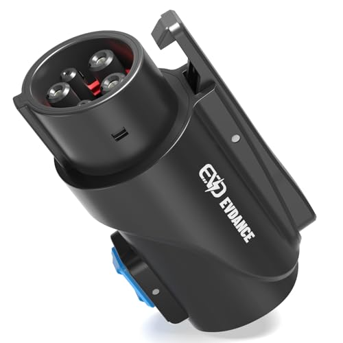 EVDANCE Tesla to J1772 Charging Adapter – Max 80 Amp & 250V J1772 EV Adapter Tesla Charger Adapter Compatible with Tesla High Powered Connectors Destination Chargers and Mobile Connectors (Black)