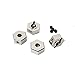 Integy RC Model C29130GREY Billet Machined Wheel Hex (4) for Element RC 1/10 Scale Enduro Sendero
