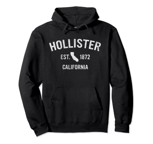 Stadt Hollister, Kalifornien, CA, Vintage State Athletic Style Pullover...