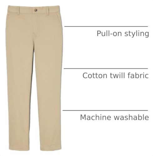 Image of French Toast Girls' Pull-On Straight Fit Stretch Twill Pant