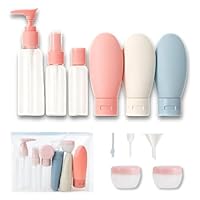 Kit Viagem com Frascos Recarregáveis Premium – Ideal para Shampoo, Cremes, Sabonete Líquido, Álcool em Gel e Cosméticos