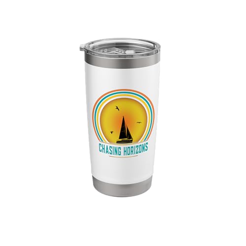 Chasing Horizon Sunsets | Vintage Sailing Stainless Steel Insulated Tumbler -  Merch on Demand, RWCWSAQJZDEUSwhite