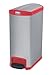Rubbermaid Produkty komercyjne 1901996 50 litrów koniec krok nastawiony kosz na śmieci ze stali nierdzewnej - czerwony