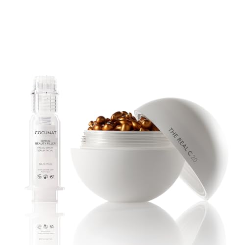 COCUNAT - Clinical Beauty Filler + The Real C - Tratamiento Antiedad Integral - Potente Accion Antiarrugas - Reduce Manchas y Arrugas - Luminosidad y Elasticidad