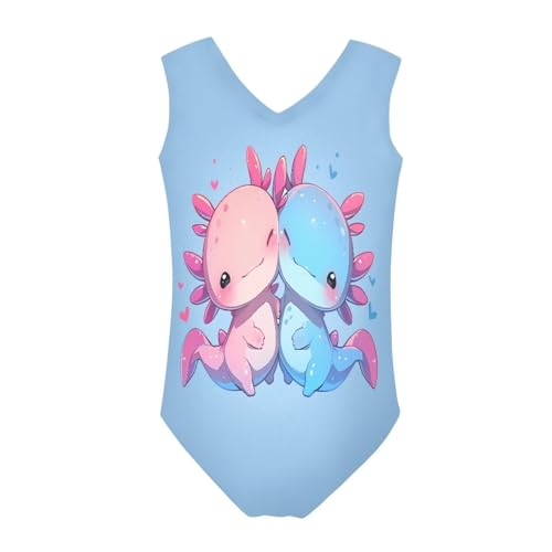 Image of Biyejit Girls Leotards Dance Sport Wear Gymnastics One-Piece Swimwear for Kids 3-14 Years