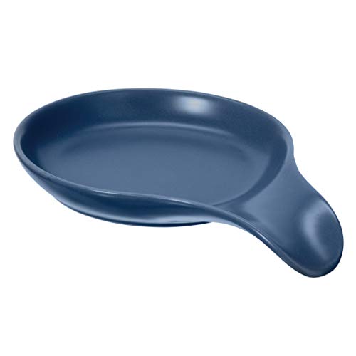 Oggi Jumbo Ceramic Spoon Rest Blue