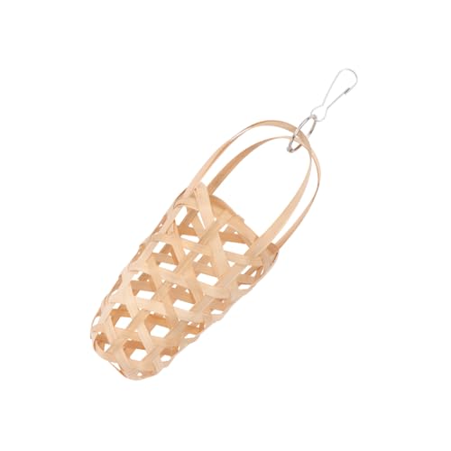 Abaodam 1Pc Parrot Foraging Basket Chewing for Pet Birds Design for Millet and Vegetables Keeps Oral Health and Material for Parrots