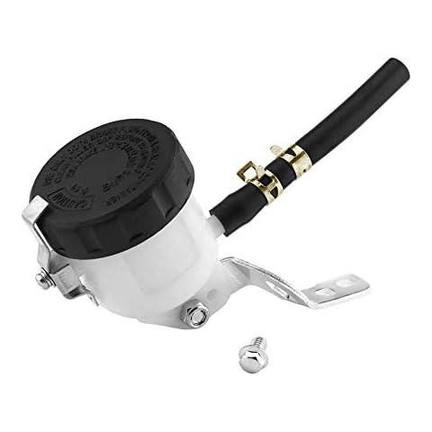 SYUU Motorcycle Front Brake Master Cylinder Brake Pump Tank Oil Cup Fluid Bottle Reservoir w/Bracket For Suzuki GSXR 600 1997-2005 GSXR 750 2000-2005 GSXR 1000 Cover