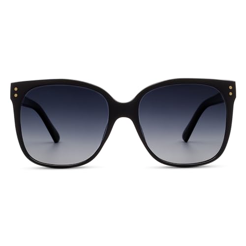 Peepers By PeeperSpecs Women's Oversized Square Poolside Polarized Sunglasses
