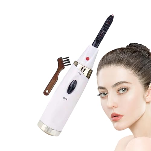 加熱されたまつげカール - 加熱されたまつげカーラー - 電動まつげブラシ - 3つの温度設定を備えたスタイリングツールfor 旅行用のポータブル加熱まつげ地獄敏感な目