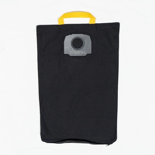 Pièces d'aspirateur, sac à poussière en tissu, sac filtrant lavable Compatible avec Karcher WD4 WD5 WD6 Premium, pièces d'aspirateur(Black)
