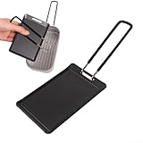 Mini-Grillschale aus Eisen mit Griff für tragbaren und leichten Camping-Grill, entworfen für den alleinigen Gebrauch, kompatibel mit Campingkocher und Wohnmobil-Kochen