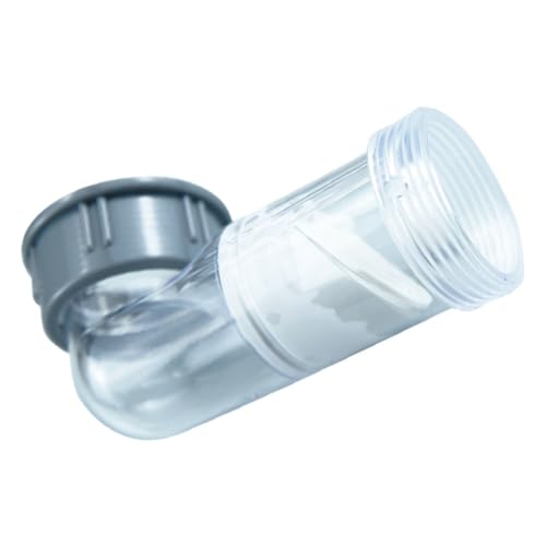 DONFAMDS 透明防臭弯?止? 排水ホース継手 横向き排水配管 洗濯機 浴室キャビネット用 多機能チェックバルブ付きドレンホースアクセサリー