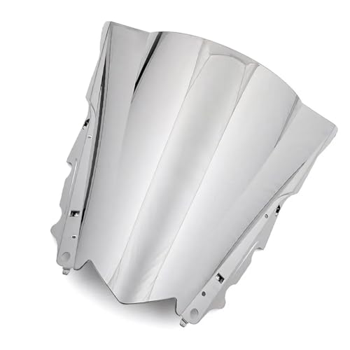 Pare-brise moto double bulle Yamaha R3 protection cervicales vent chrome