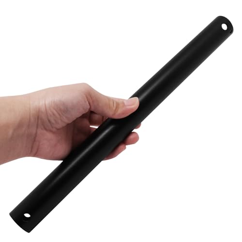 Image of 12 Inch Ceiling Fan Extension Rod, 1 Inch Outside Diameter Not Threaded Ceiling Fan Downrod, Black