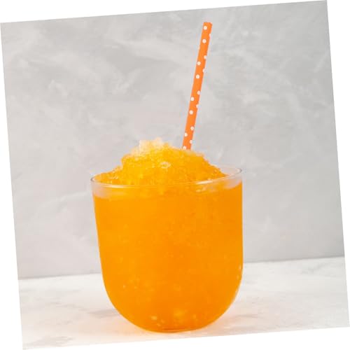 100 Pitillos de Papel Naranja Decorativos para Fiestas miniatura 6