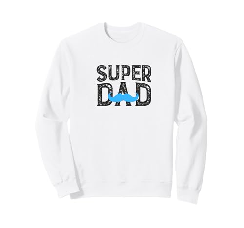 Super Papa, Cadeau de fête des pères, Moustache Papa Sweatshirt