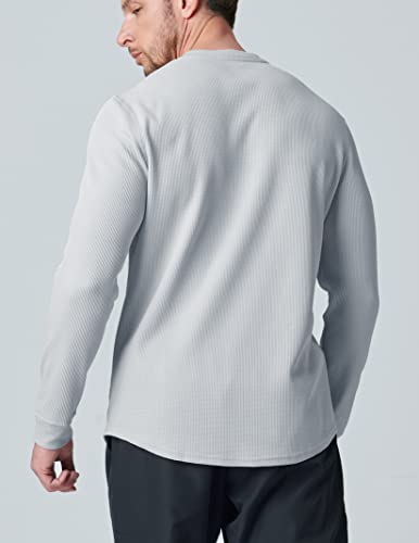 3 Pack Mens Waffle Henley Thermal Long Sleeve Shirts, Casual Fitted Fall Shirts for Men4