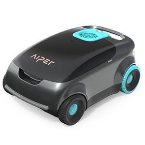 AIPER Kabelloser Poolroboter, Automatische Poolreiniger mit Fortschrittliche Partikelfiltration, 100-130 Minuten Akkulaufzeit, Auto-Park-Technologie, ideal für Oberirdische Pools bis zu 100㎡