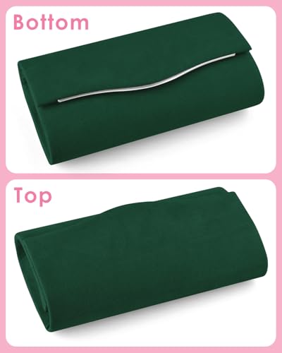 Image of TINDTOP Clutch Purses for Women, Formal Evening Bags Suede Shoulder Envelope Party Handbags Wedding Cocktail Prom Clutches
