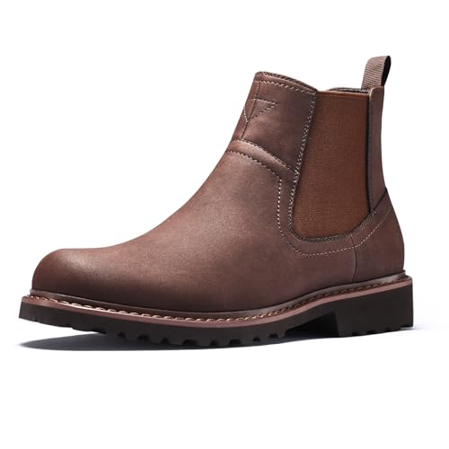 CGRRBW Men's Chelsea Boots Faux Leather Casual Boots for Men