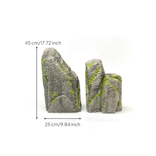 Piedras de musgo simulada para decoración de escaparates y hogar natural 4